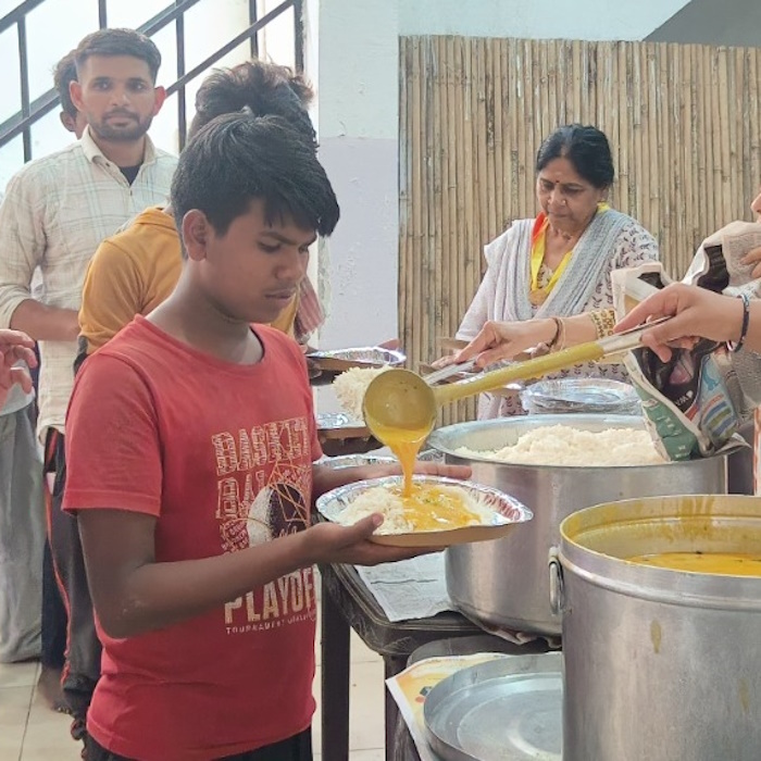 Food Distribution at Rasoi Seva