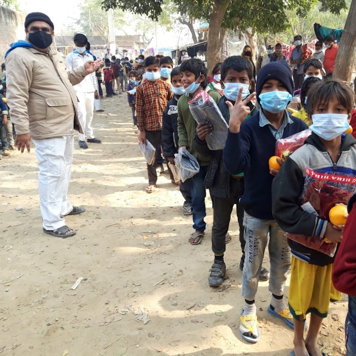 Narayan Seva at Slum Area