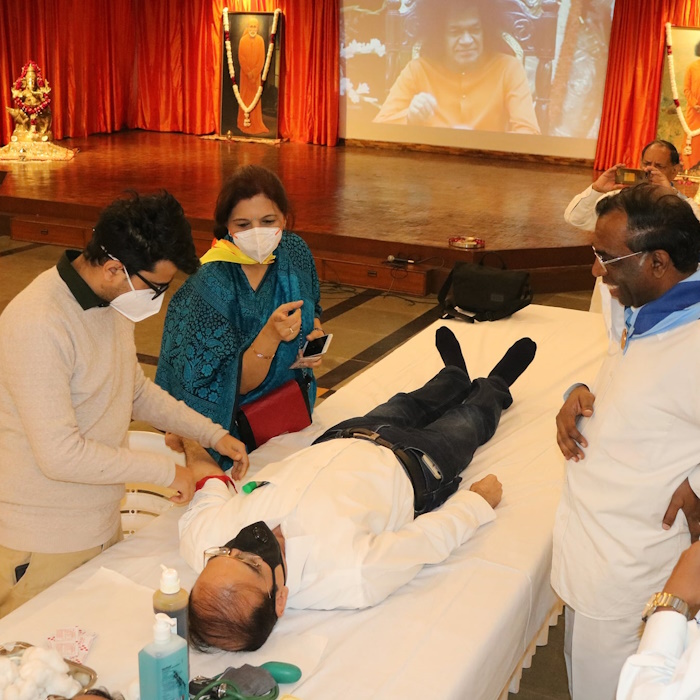 Blood Donation Camp Held At SSSIC Every Year